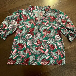 Michelle McDowell Floral Patterned Blouse